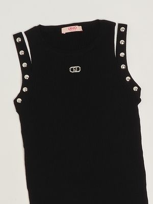 3. Strickkleid für Mädchen Schwarz