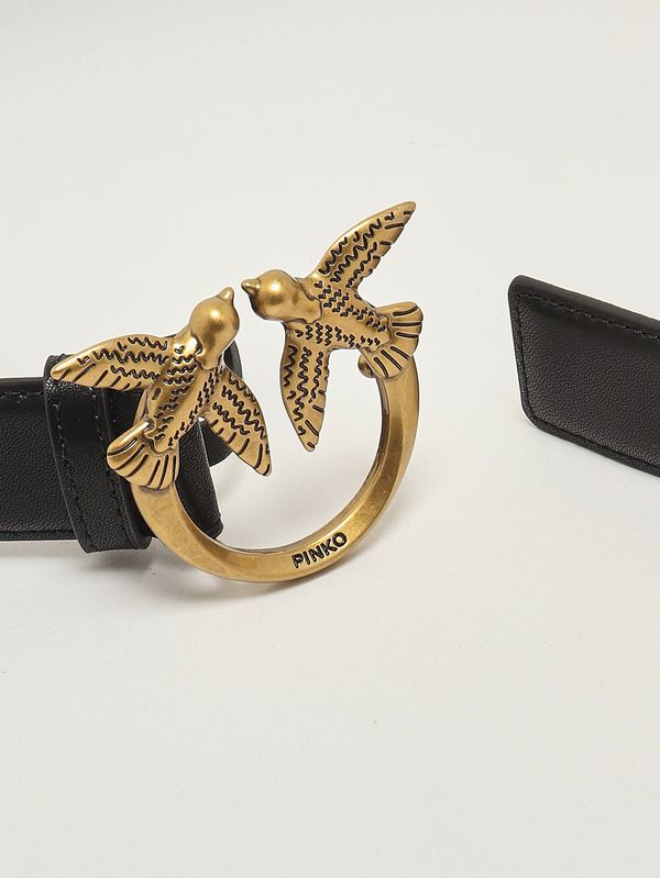 2. Women's Love Berry leather belt Black Pinko 100125a0f1