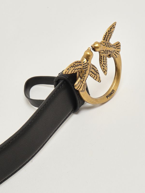 3. Women's Love Berry leather belt Black Pinko 100125a0f1