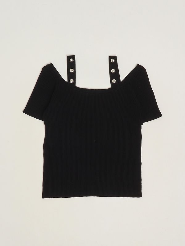 2. T-shirt en maille pour fille Noir Liu Jo ga6109ma74r