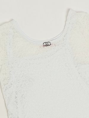 3. Mädchen-Boby aus Spitze Weiß