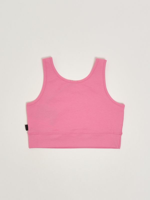 Débardeur Fille 7-8 Ans – Rose Mélangé Coton – Très Bon État