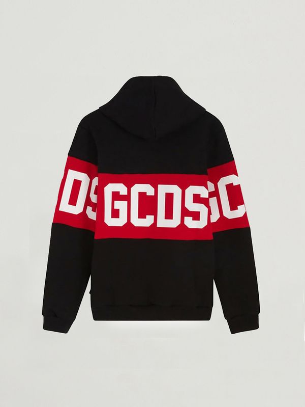 2. Sudadera para niño de mezcla de algodón Negro-Rojo GCDS z0ujqe583f004