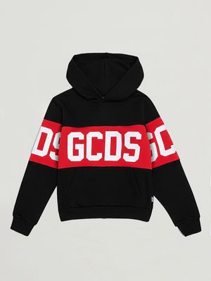 1. Sudadera para niño de mezcla de algodón Negro-Rojo