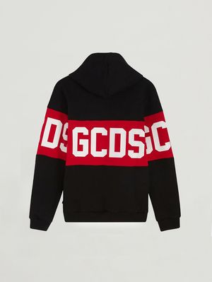 2. Sudadera para niño de mezcla de algodón Negro-Rojo