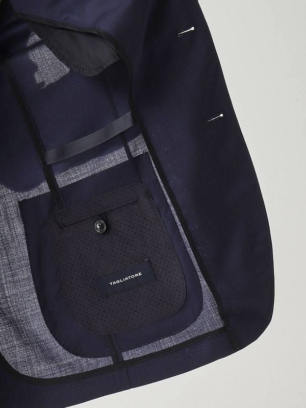 5. Blazer uomo Montecarlo in lana e seta Blu Tagliatore gdakar22kpe520109b1014