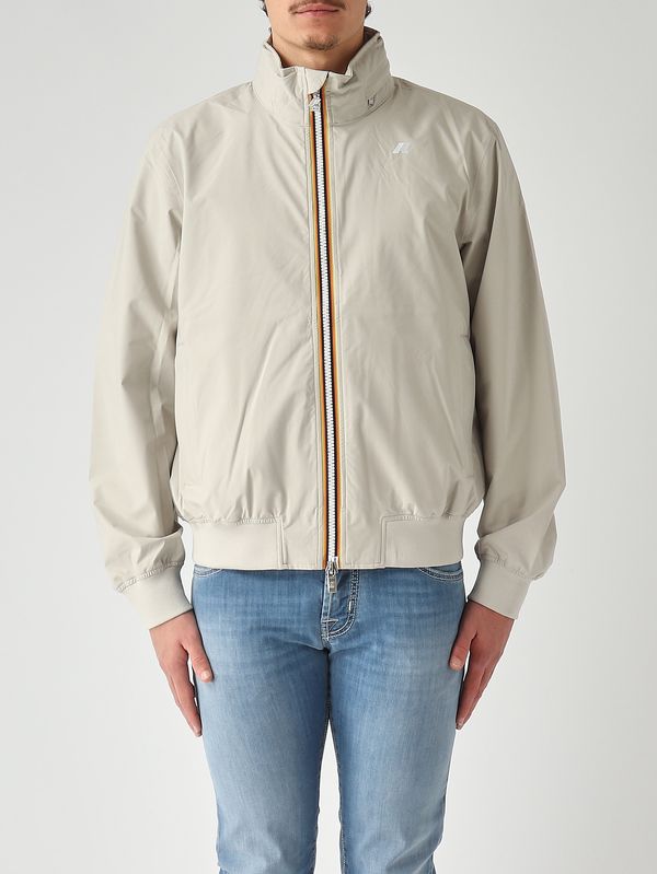 Giacca uomo Arsene Stretch Dot in tessuto tecnico stretch Beige K-Way