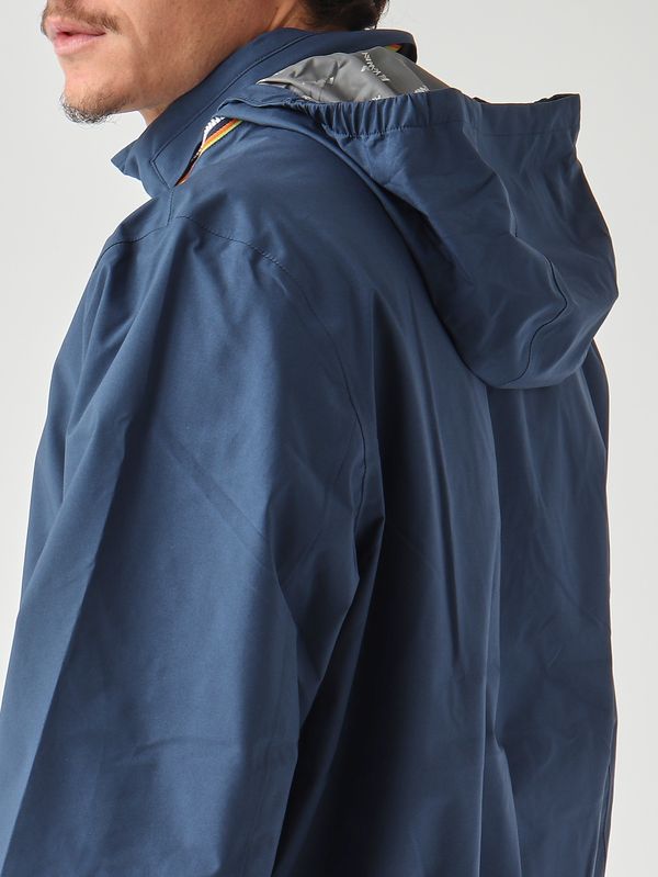 5. Giacca uomo Arsene Stretch Dot in tessuto tecnico stretch Blu Indigo K-Way k3157bw