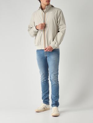 2. Herrenjacke Arsene Stretch Dot aus technischem Stretchgewebe Beige