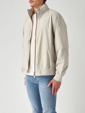 3. Herrenjacke Arsene Stretch Dot aus technischem Stretchgewebe Beige