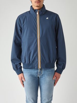 1. Giacca uomo Arsene Stretch Dot in tessuto tecnico stretch Blu Indigo