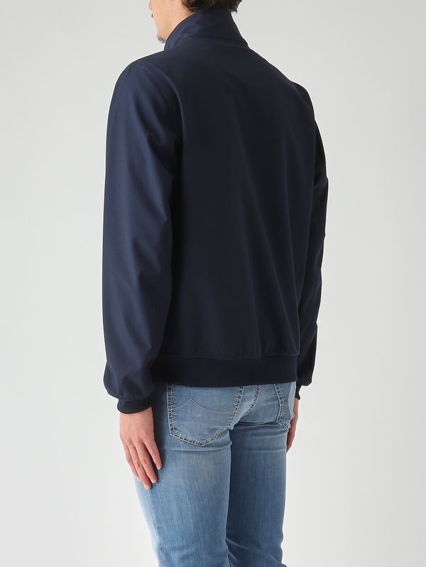 4. Chaqueta de hombre Arsene Bonded en tejido técnico de 3 capas Azul marino K-Way k5123hw