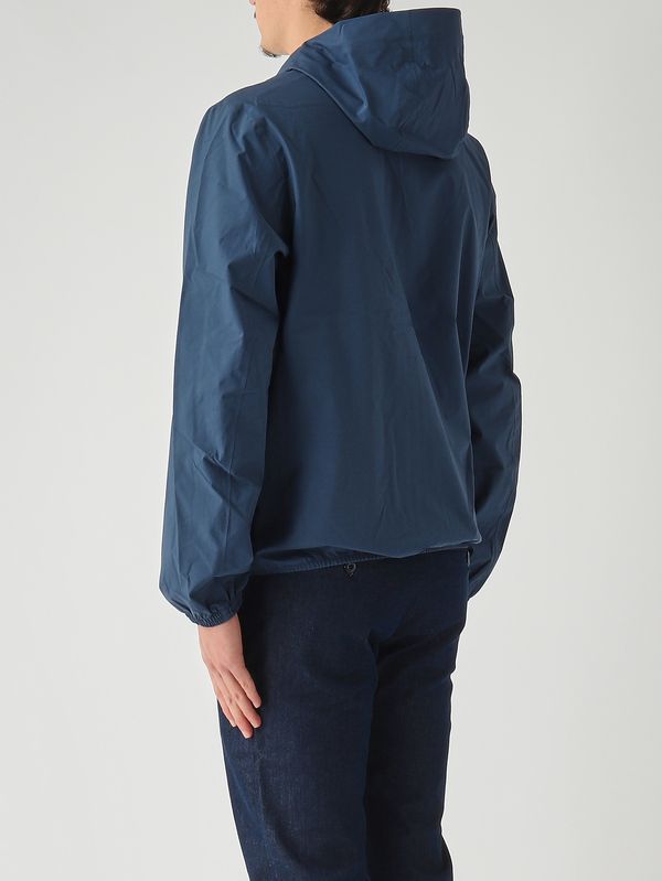 4. Chaqueta de hombre Jack Stretch Dot en tejido técnico elástico Azul índigo K-Way k5127qw