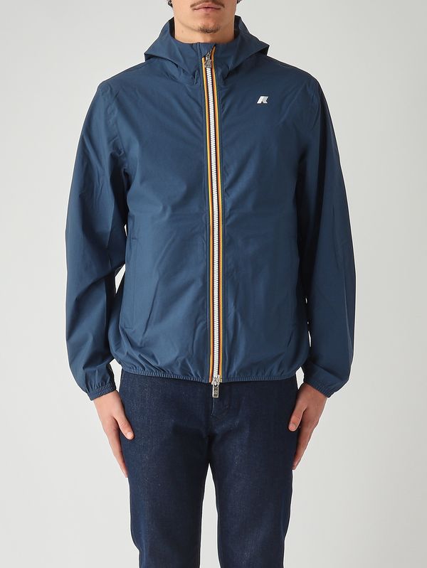 Giacca uomo Jack Stretch Dot in tessuto tecnico elasticizzato Blu Indigo K-Way