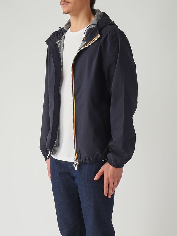 3. Herrenjacke Jack Stretch Dot aus elastischem Funktionsgewebe Marineblau K-Way k5127qw