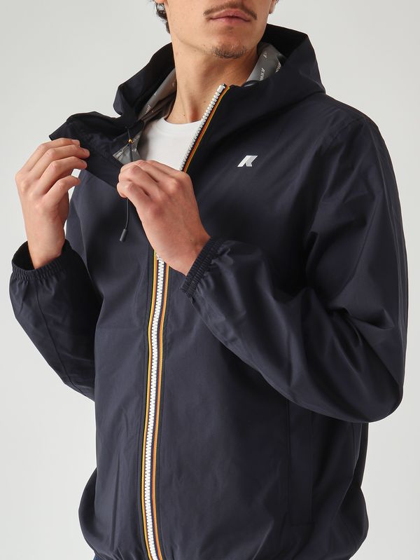 5. Herrenjacke Jack Stretch Dot aus elastischem Funktionsgewebe Marineblau K-Way k5127qw