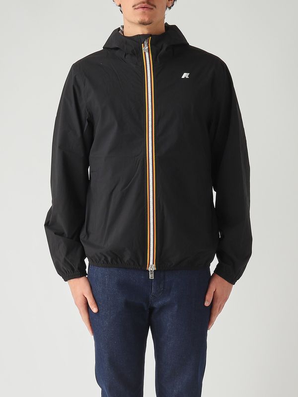 1. Veste Jack Stretch Dot en tissu technique extensible pour homme Noir K-Way k5127qw