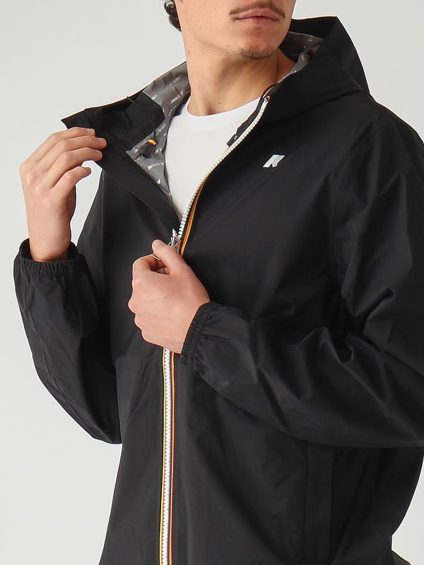 5. Veste Jack Stretch Dot en tissu technique extensible pour homme Noir K-Way k5127qw