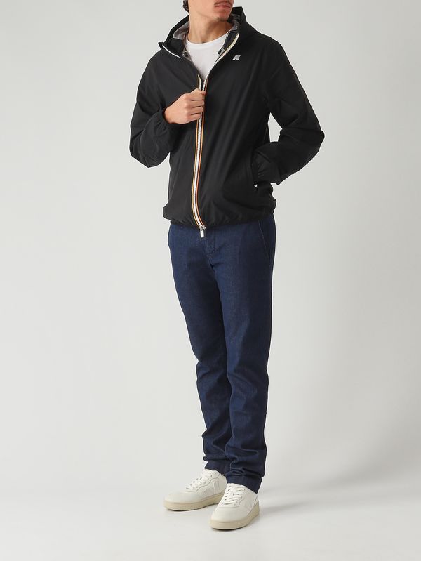 2. Veste Jack Stretch Dot en tissu technique extensible pour homme Noir K-Way k5127qw