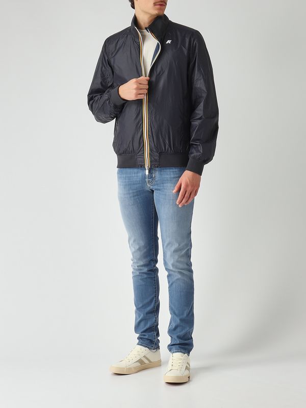 3. Veste homme Arsene Plus.2  en tissu technique imperméable Bleu Indigo-Marine K-Way k6123pw