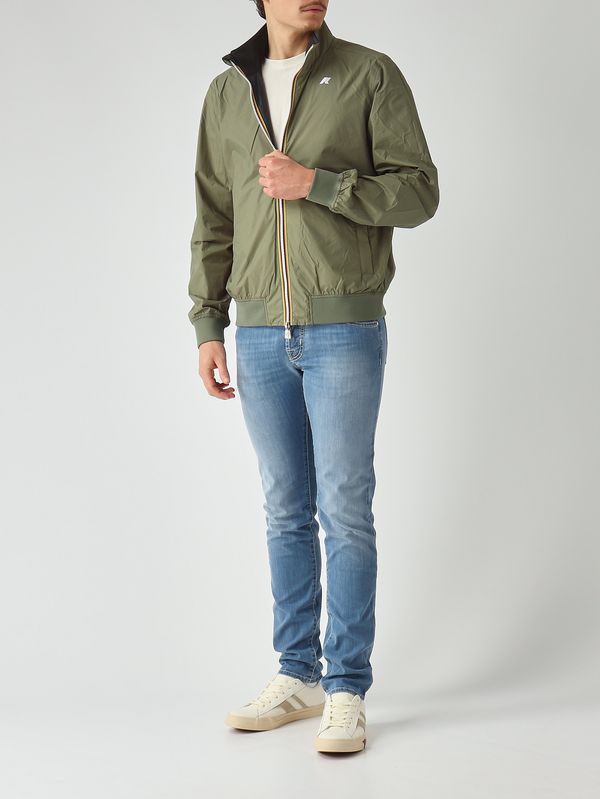 3. Veste homme Arsene Plus.2  en tissu technique imperméable Musc-Noir K-Way k6123pw