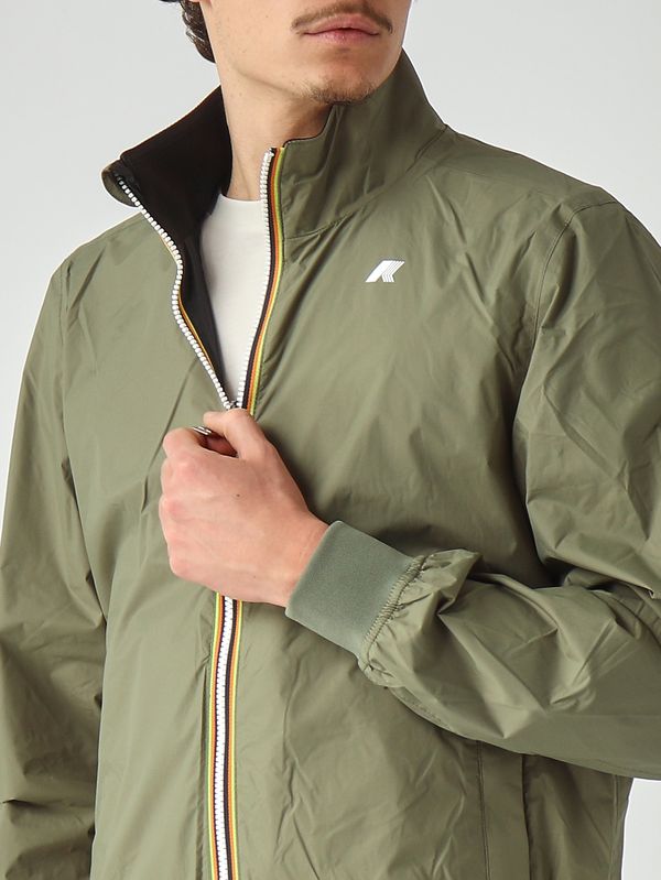 6. Veste homme Arsene Plus.2  en tissu technique imperméable Musc-Noir K-Way k6123pw