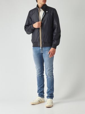 3. Veste homme Arsene Plus.2  en tissu technique imperméable Bleu Indigo-Marine