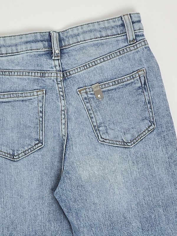 3. Vaqueros de niña de algodón elástico Denim claro Liu Jo ga6189d5042