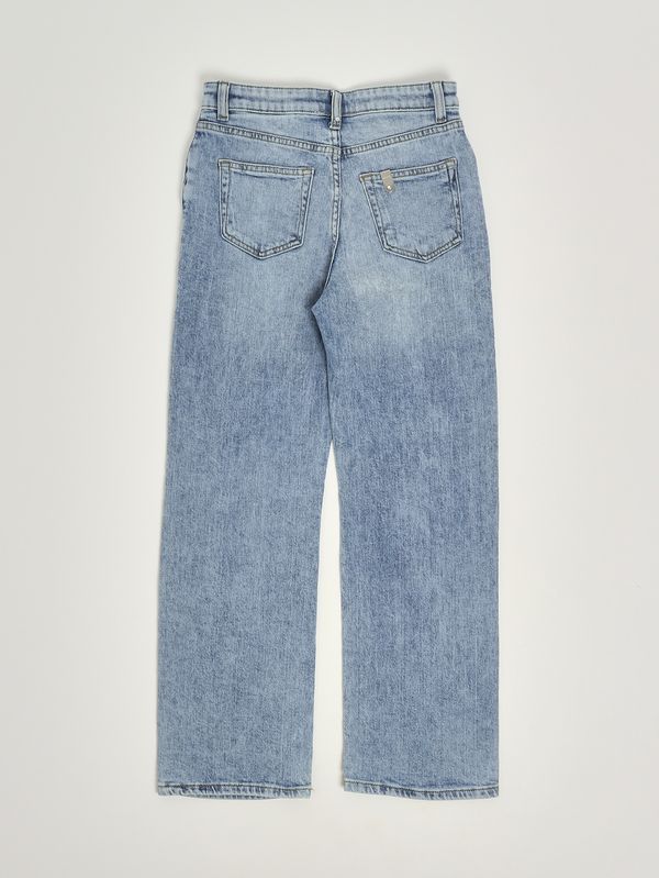 2. Vaqueros de niña de algodón elástico Denim claro Liu Jo ga6189d5042
