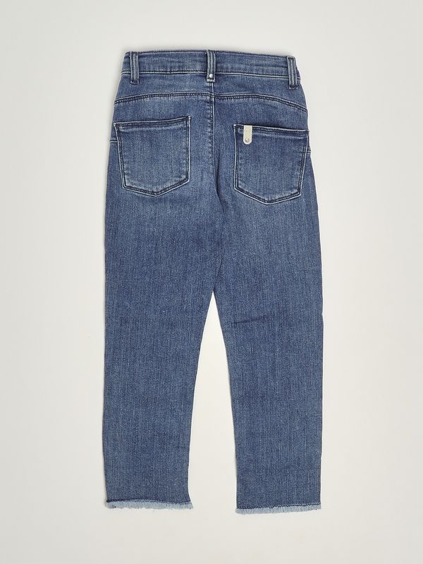 2. Jeans de niña de algodón elástico. Vaquero azul Liu Jo ka6068d3246