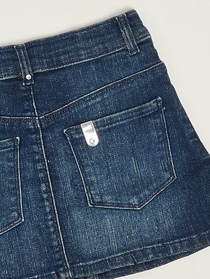3. Mädchen-Jeansrock Blauer Denim