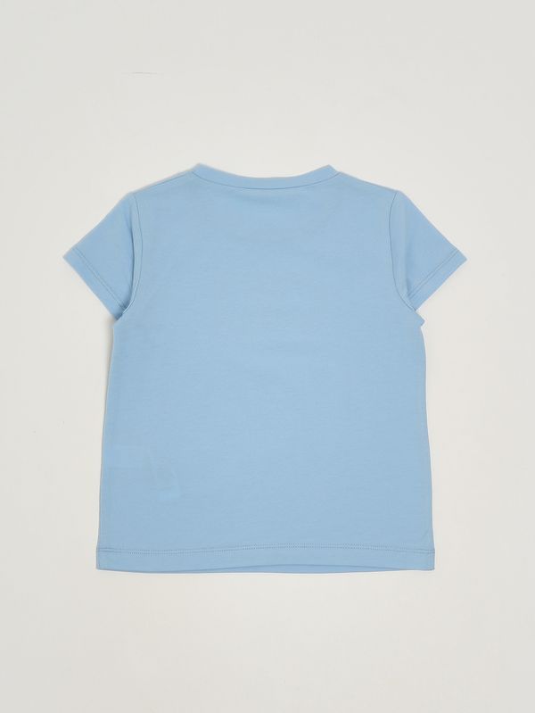 2. Mädchen-T-Shirt aus Stretch-Baumwolle Blau Liu Jo ka6017js003