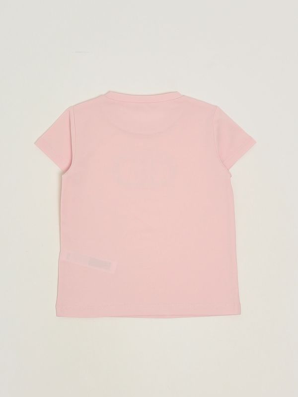 2. Mädchen-T-Shirt aus Stretch-Baumwolle Hellrosa Liu Jo ka6017js003