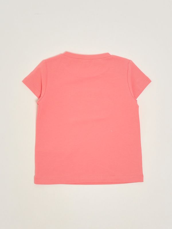 2. Camiseta de niña de algodón elástico. Rosa Liu Jo ka6017js003