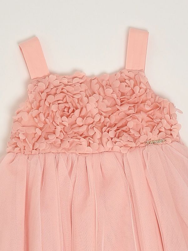 3. Mädchenkleid aus Tüll Rosa Twinset 261gb2104