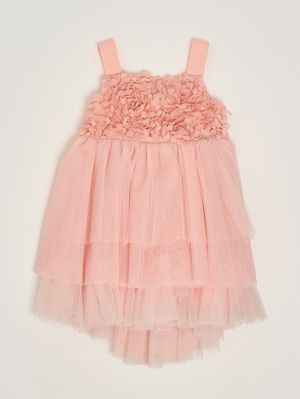1. Mädchenkleid aus Tüll Rosa