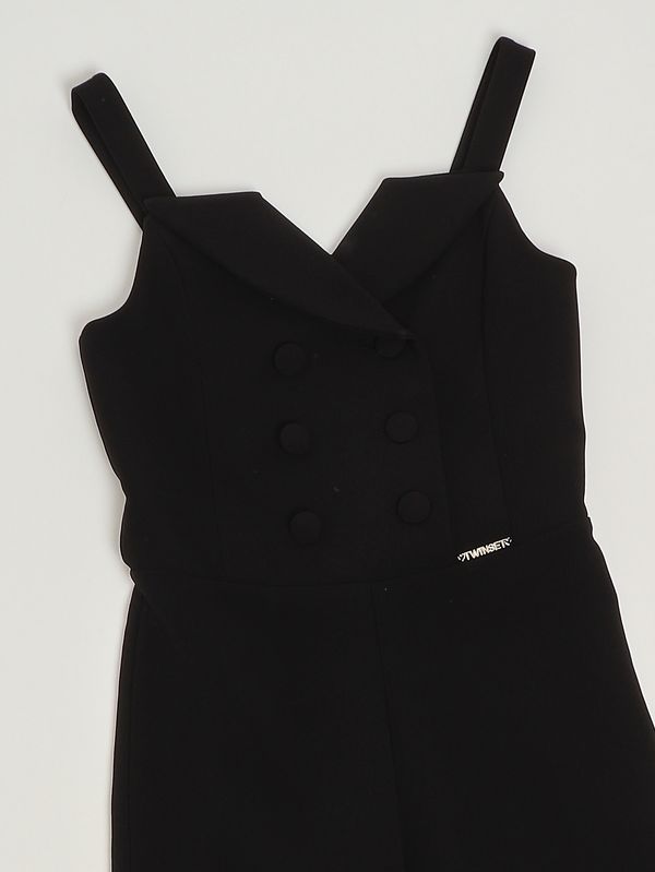 3. Girls' crepe jumpsuit Black Twinset 261gj2q50