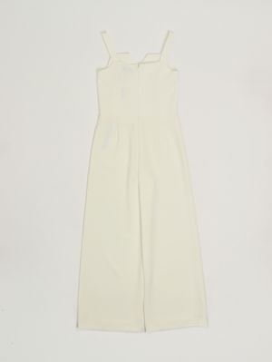 2. Mono para niña en crepé Blanco