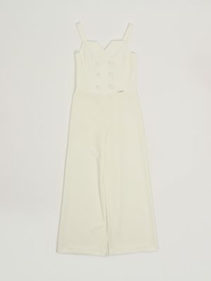 1. Mono para niña en crepé Blanco