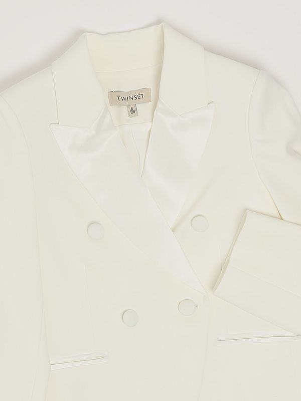 3. Girls' cady jacket White Twinset 261gj2q55