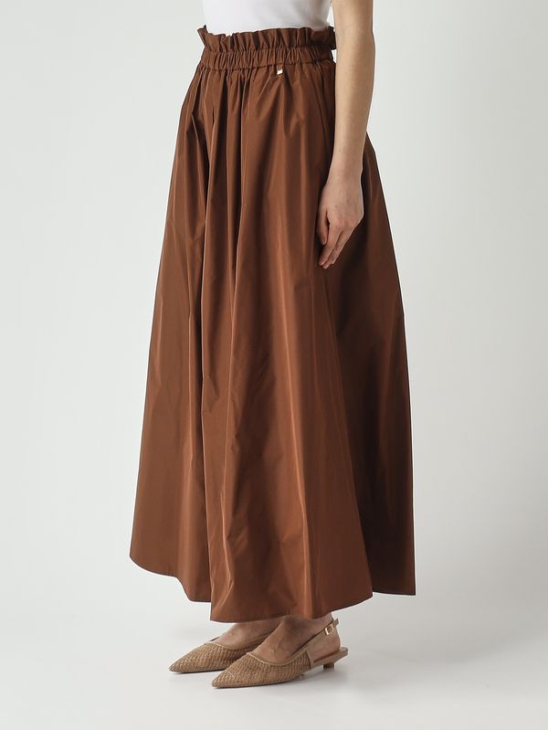 3. Jupe femme en taffetas technique Marron Herno gn000044d12483z
