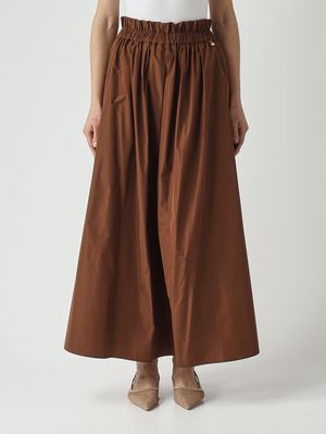 1. Jupe femme en taffetas technique Marron