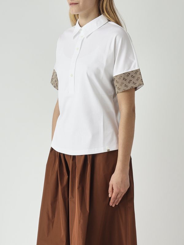 3. Damen-Poloshirt aus Baumwolle Weiß Herno jpl00122d52063