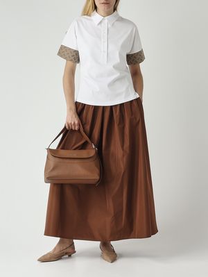 2. Damen-Poloshirt aus Baumwolle Weiß