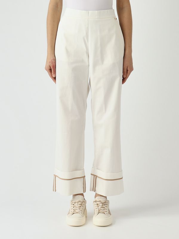 1. Pantalon femme en coton Blanc Herno pt000206d13238