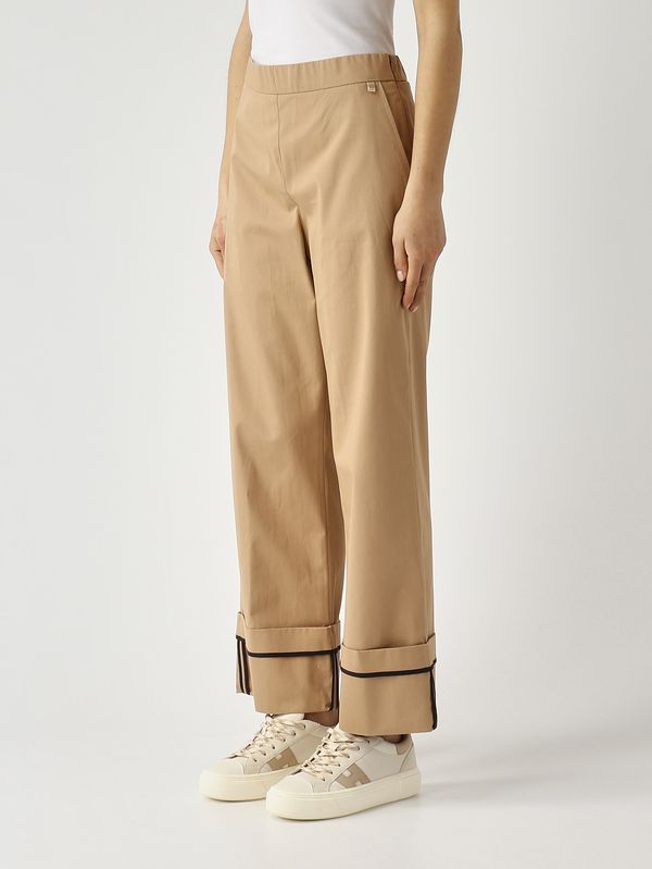 3. Damenhose aus Baumwolle Kamel Herno pt000206d13238