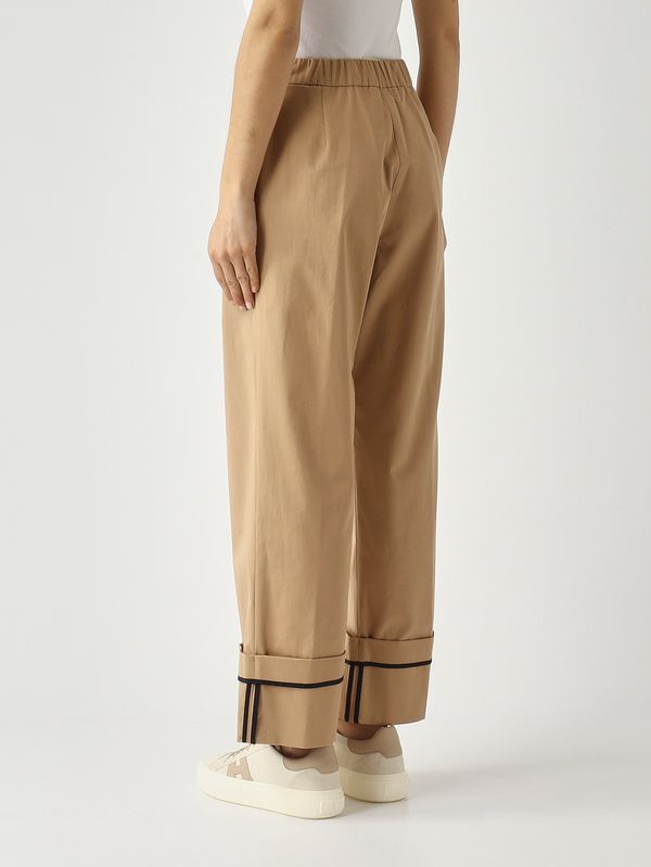 4. Damenhose aus Baumwolle Kamel Herno pt000206d13238