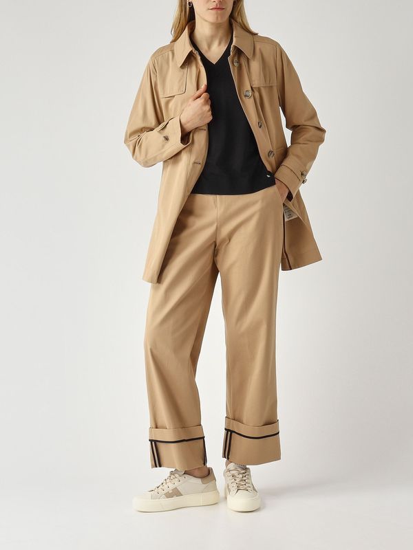 2. Damenhose aus Baumwolle Kamel Herno pt000206d13238