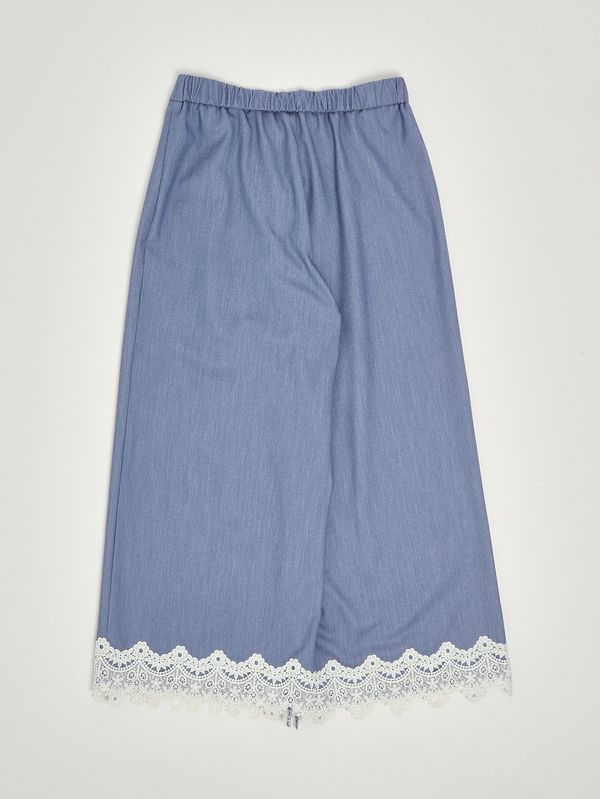 2. Mädchenhose aus Viskosemischung Blau Twinset 261gj2q14