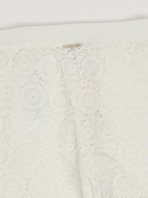 3. Pantalone bambina con ricami Bianco Twinset 261gj2q21